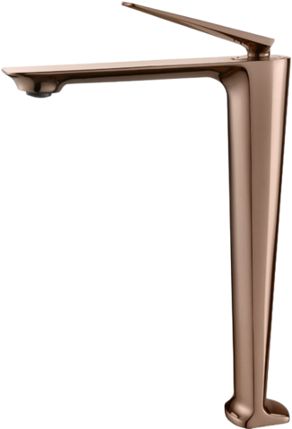 Дизайнерски висок смесител за мивка Blandini Almond  L ROSE